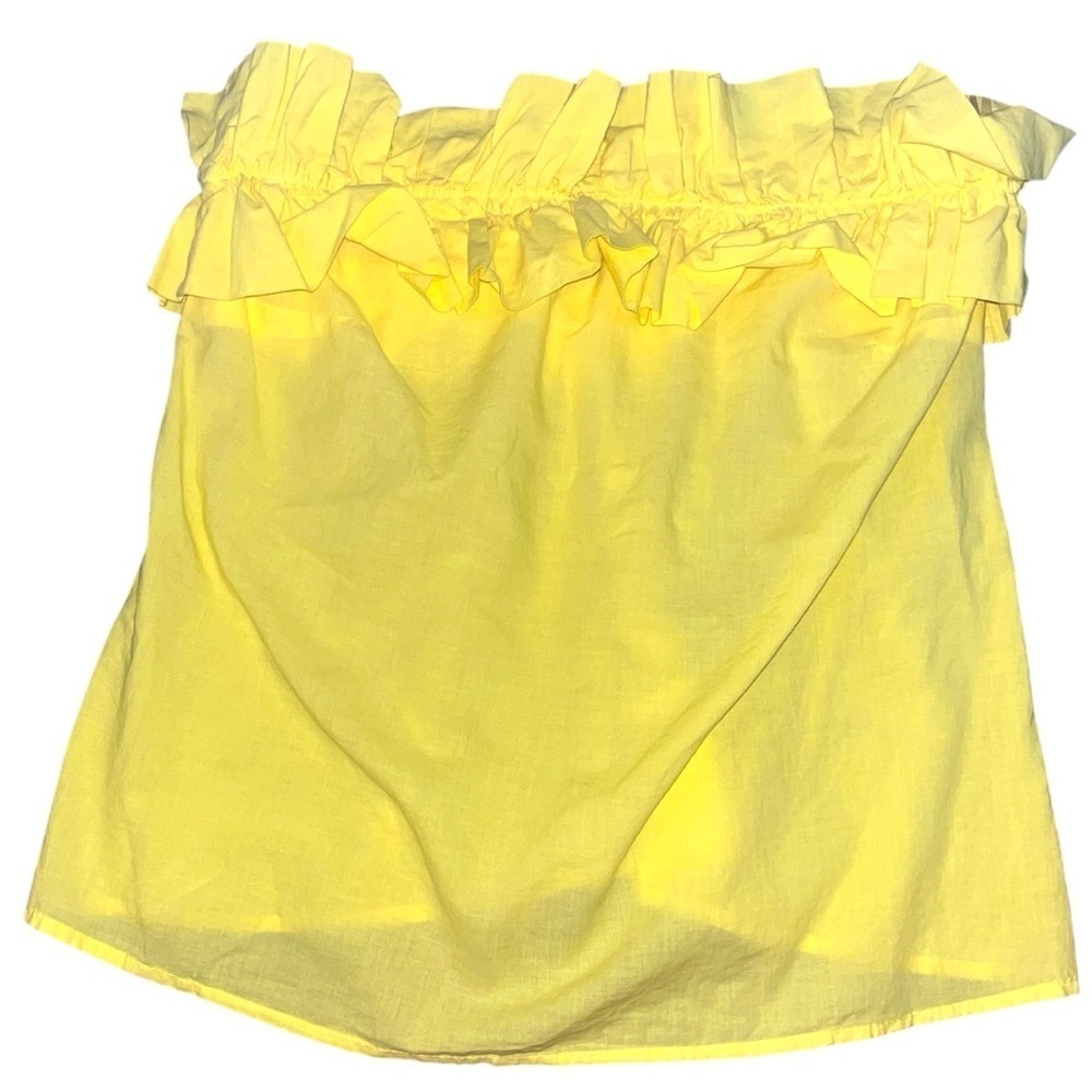 Stark X ruffled strapless blouse